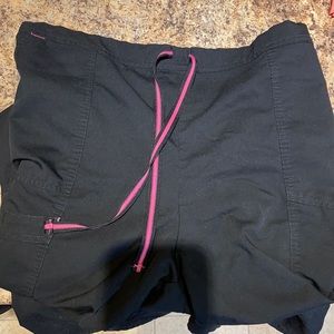 Scrub star black scrub pants